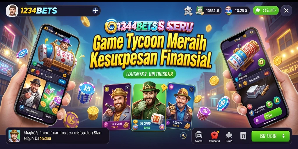 Gameplay Tycoon yang seru dan menarik di 1234BETS.