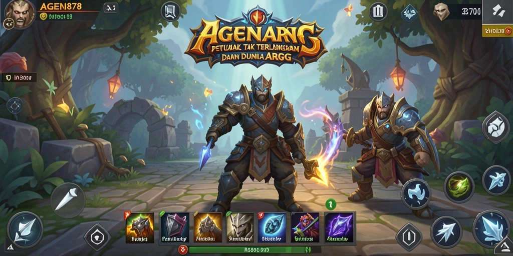 Tangkapan layar AGEN878 menunjukkan aksi epik dalam pertarungan ARPG.