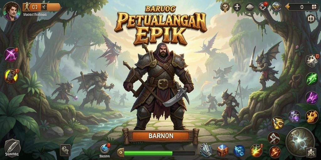 Tampilan karakter dan dunia menakjubkan dalam gameplay BARU01.
