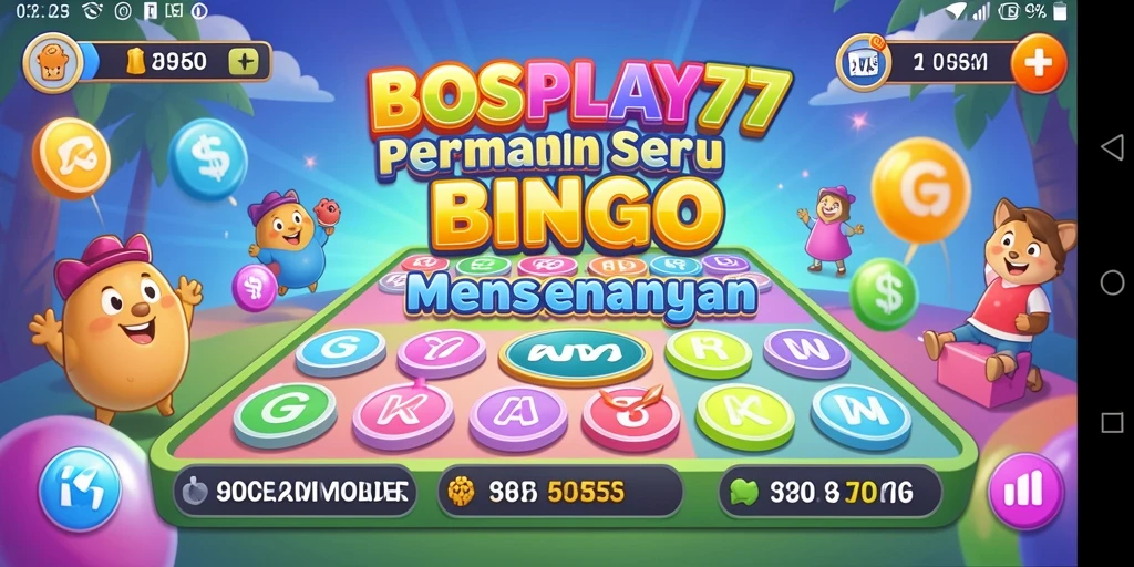 Tampilan gameplay menarik dalam permainan Bingo BOSPLAY77.