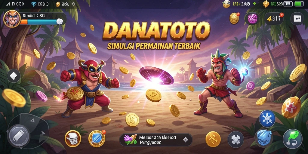 Tampilan gameplay yang menarik dari game simulasi DANATOTO.