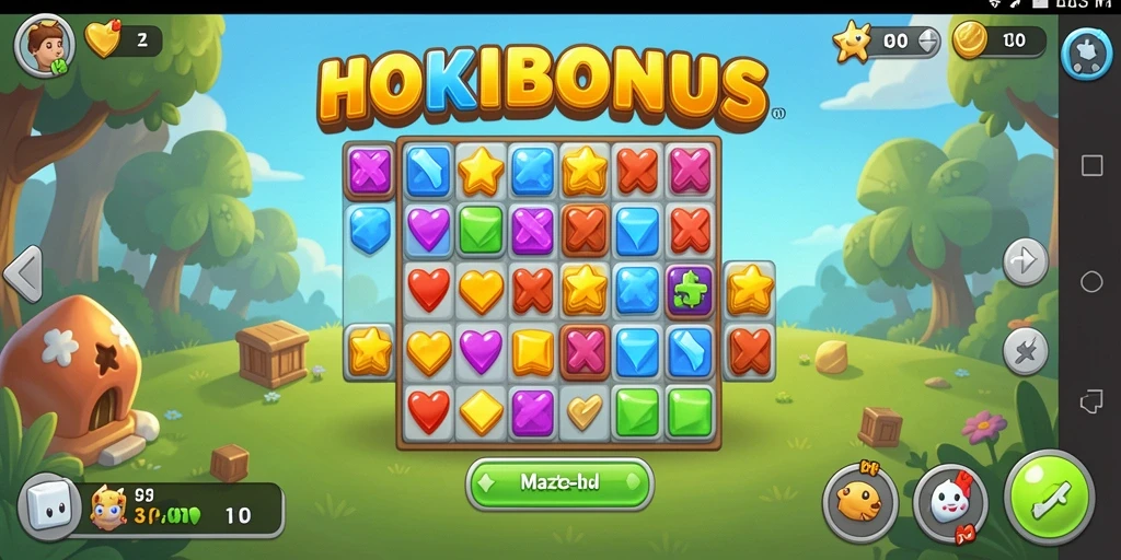 Tampilan gameplay HOKIBONUS yang seru dan penuh warna.