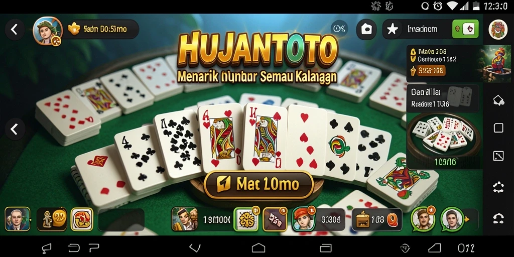 Tampilan gameplay seru di HUJANTOTO dengan suasana kompetitif.