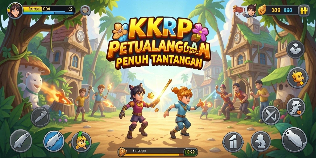 Screenshot gameplay <strong>KKRP</strong> menunjukkan aksi seru di setiap level.