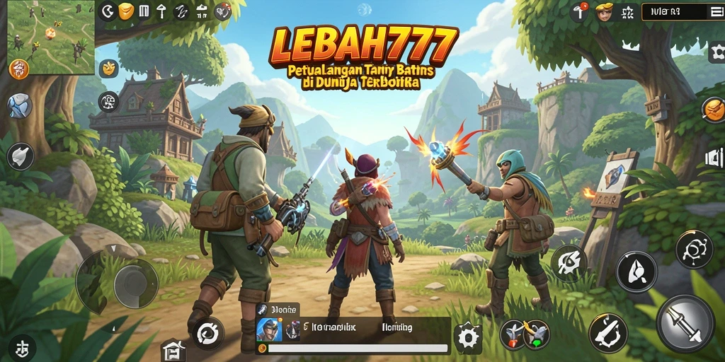 Screenshot gameplay LEBAH777 menampilkan dunia terbuka yang indah dan imersif.