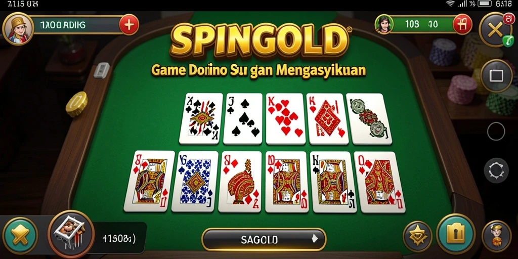 Tampilan gameplay SPINGOLD yang seru dan interaktif.